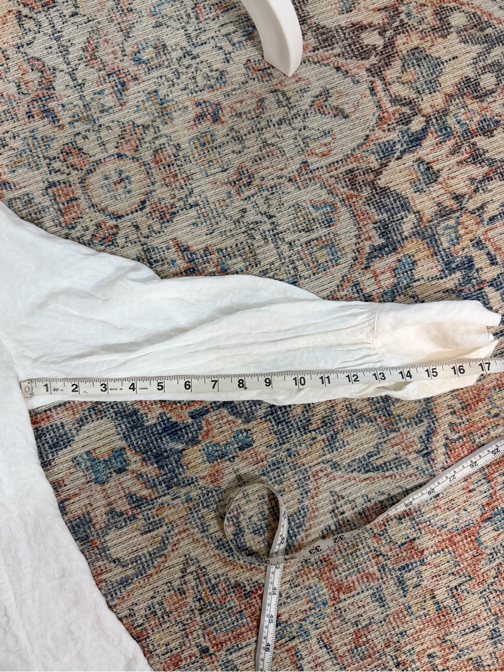 Free People White Ruched Button-Down Shirt - Picture 8 of 10
